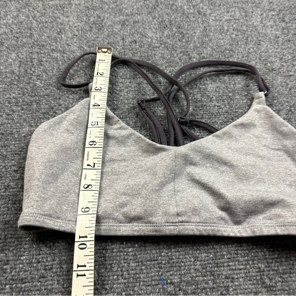 ROXY Women’s Grey Strappy Racerback Athletic Sports Bra size: Medium - Picture 5 of 6